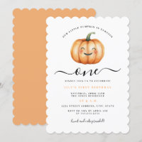 Niedlich Little Pumpkin Erste Geburtstagsparty