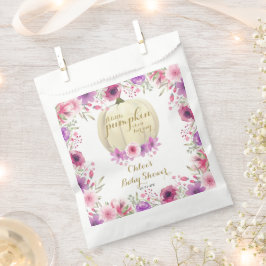 Niedlich Little Pumpkin Floral Baby Dusche Geschenktütchen