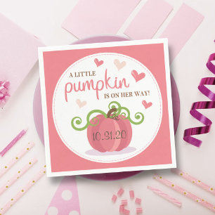 Niedlich Little Pumpkin Girls Babydusche Serviette