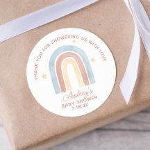 Niedlich Little Rainbow Boho Kinderdusche Danke