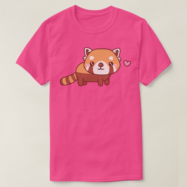 Niedlich Little Red Panda Doodle T-Shirt (Design vorne)