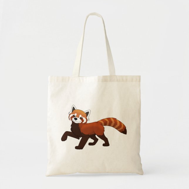 Niedlich Little Red Panda Tragetasche (Vorne)
