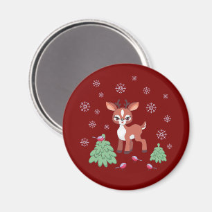 Niedlich Little Rentier Magnet