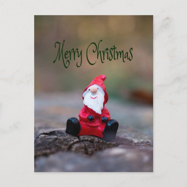 Niedlich Little Santa Clause Frohe Weihnachten Postkarte (Vorderseite)
