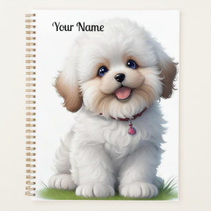 Niedlich Little Shih Tzu Puppy Dog Lover Planer