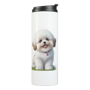 Niedlich Little Shih Tzu Puppy Dog Lover Thermosbecher