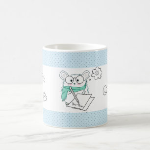 Niedlich Little Smart Hamster Blue Kaffeetasse