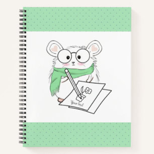 Niedlich Little Smart Hamster Green Notizbuch