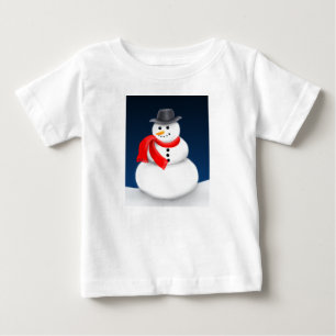 Niedlich Little Snowman Säugling Shirt
