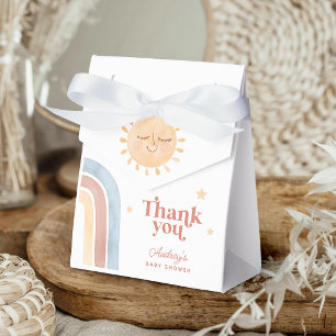 Niedlich Little Sun & Rainbow Boho Babydusche Geschenkschachtel