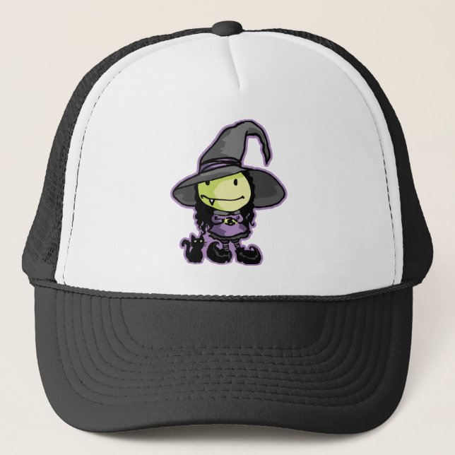 Niedlich Little Witchy Truckerkappe (Vorderseite)
