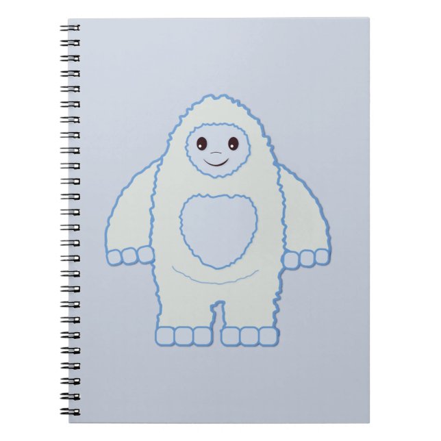 Niedlich Little Yeti Notizblock (Vorderseite)