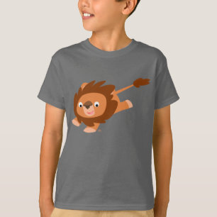 Niedlich Living Cartoon Lion Children T - Shirt