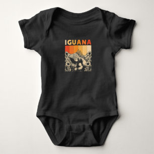 Niedlich Lizard Iguana Reptil Gift Iguana Baby Strampler