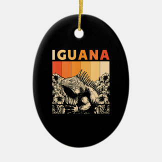 Niedlich Lizard Iguana Reptil Gift Iguana Keramik Ornament