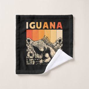 Niedlich Lizard Iguana Reptil Gift Iguana Waschlappen