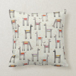 Niedlich Llama Alpaca Pastel Kissen