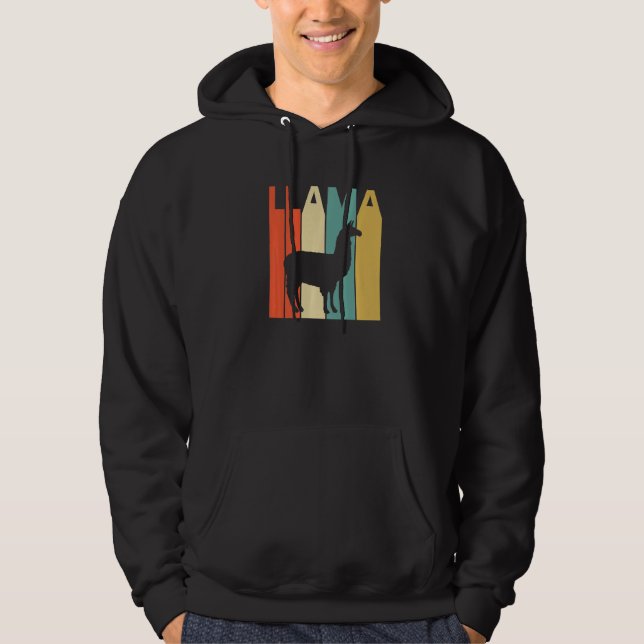 Niedlich Llama Animal Hoodie (Vorderseite)