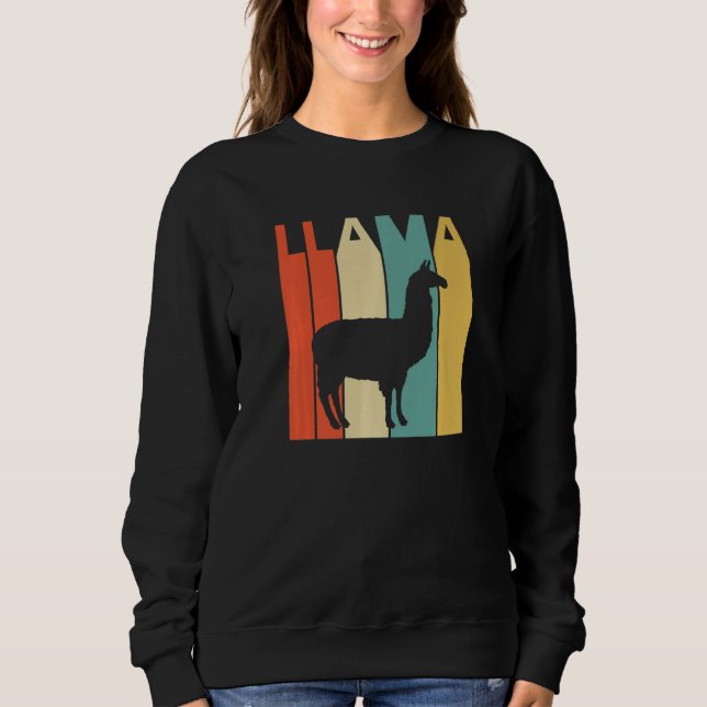 Niedlich Llama Animal Sweatshirt (Vorderseite)