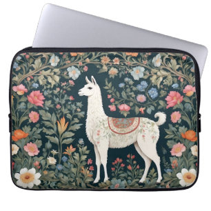 Niedlich Llama Elegant Floral Laptopschutzhülle