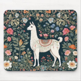 Niedlich Llama Elegant Floral Mousepad