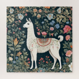 Niedlich Llama Elegant Floral Puzzle