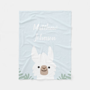 Niedlich Llama Fleece Blanket