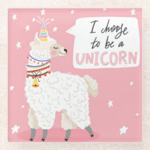 Niedlich Llama Glasuntersetzer