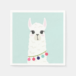 Niedlich Llama Kindergeburtstag Party Serviette