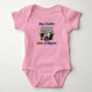 Niedlich Llama Lover Bleibe positiv Baby Strampler
