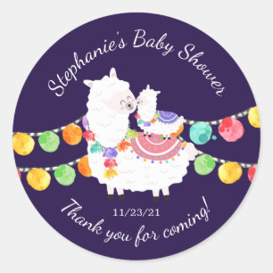 Niedlich Llama Mama Baby Duschmittel Sticker