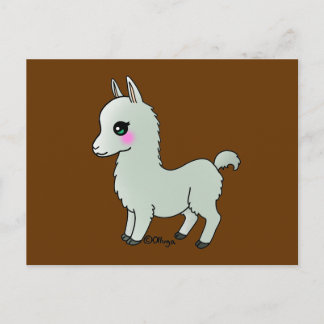 Niedlich Llama Postkarte