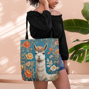 Niedlich Llama William Morris Inspirierte floral