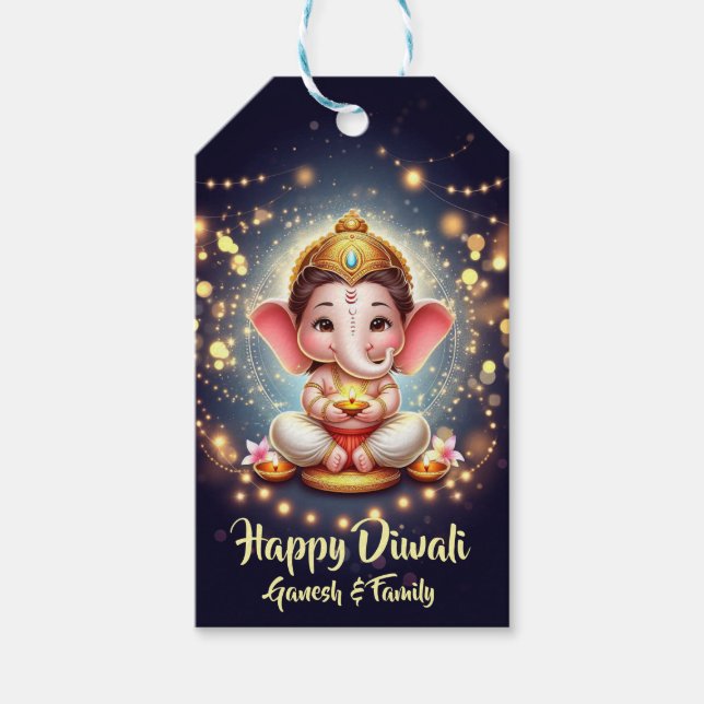 Niedlich Lord Ganesh Diwali Geschenkanhänger (Vorderseite)