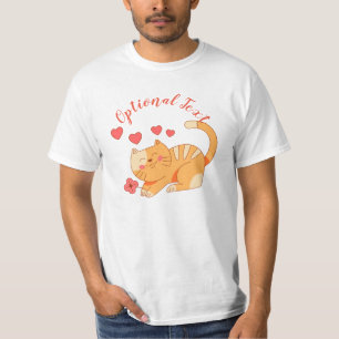 Niedlich Love Orange Tabby Kitten   T-Shirt