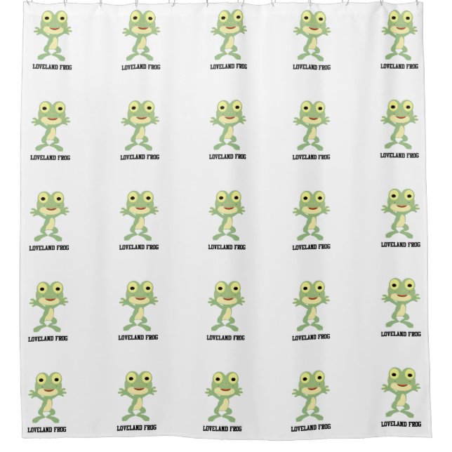 Niedlich Loveland Frog Duschvorhang (Vorderseite)