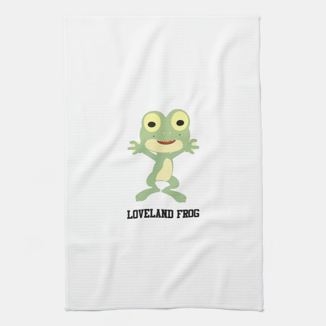 Niedlich Loveland Frog Geschirrtuch (Vertikal)
