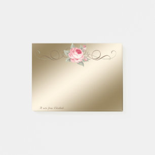 Niedlich Lovely Stilvoll Elegante Rose Post-it Klebezettel
