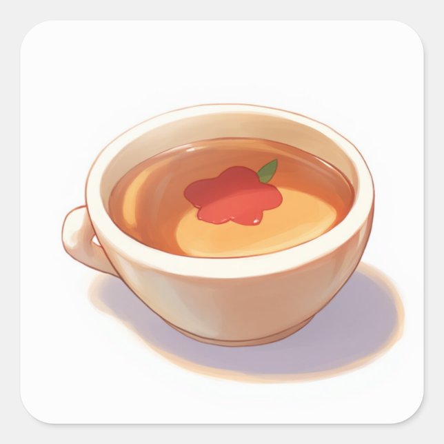 Niedlich Lover-Aufkleber Quadratischer Aufkleber (Vorderseite)