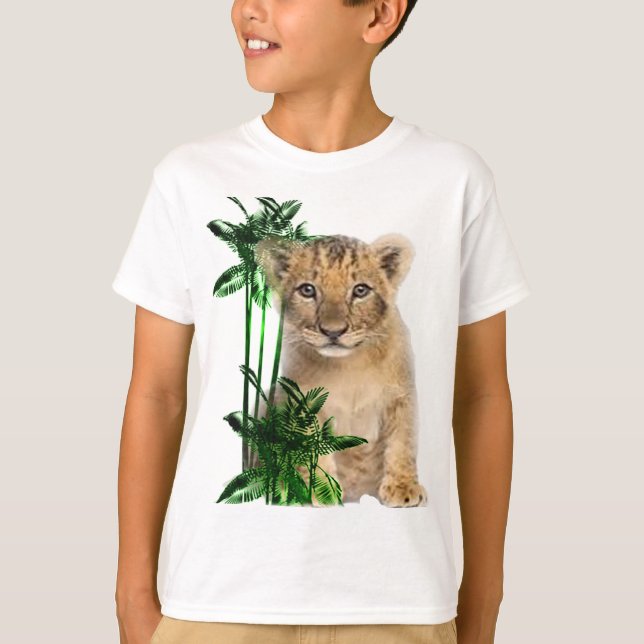 niedlich-Löwenkub T-Shirt (Vorderseite)
