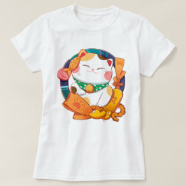 Niedlich Lucky Cat T-Shirt