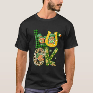 Niedlich Lucky Gnome Kleeblatt Happy St Patricks D T-Shirt