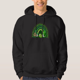 Niedlich Lucky Rainbow Gnome Happy St Patricks Day Hoodie