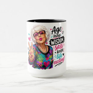 Niedlich/Lustig/Frech Alter bringt Weisheit Tasse