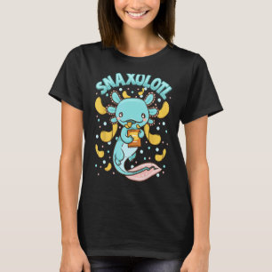 Niedlich & lustig Snaxolotl Adorable Snacking Axol T-Shirt