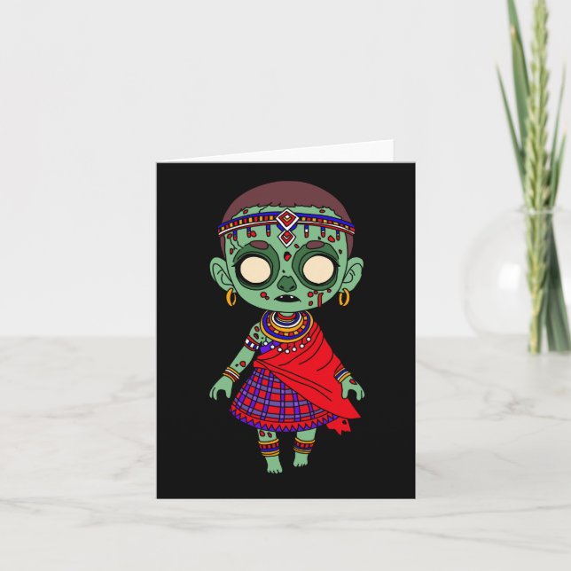 Niedlich Maasai Zombie (Vorderseite)