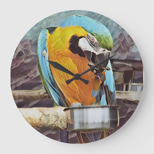 NIEDLICH MACAW GROßE WANDUHR (Vorderseite)