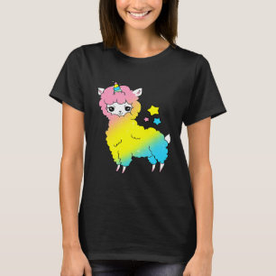 Niedlich Magical Llama Unicorn Llamacorn T-Shirt