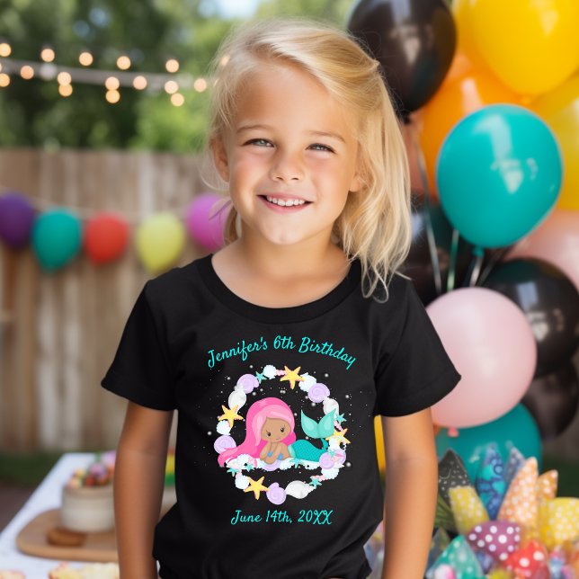 Niedlich Magical Mermaid Guest von Honor Birthday T-Shirt (Von Creator hochgeladen)