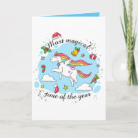 Niedlich Magical Time Christmas Unicorn